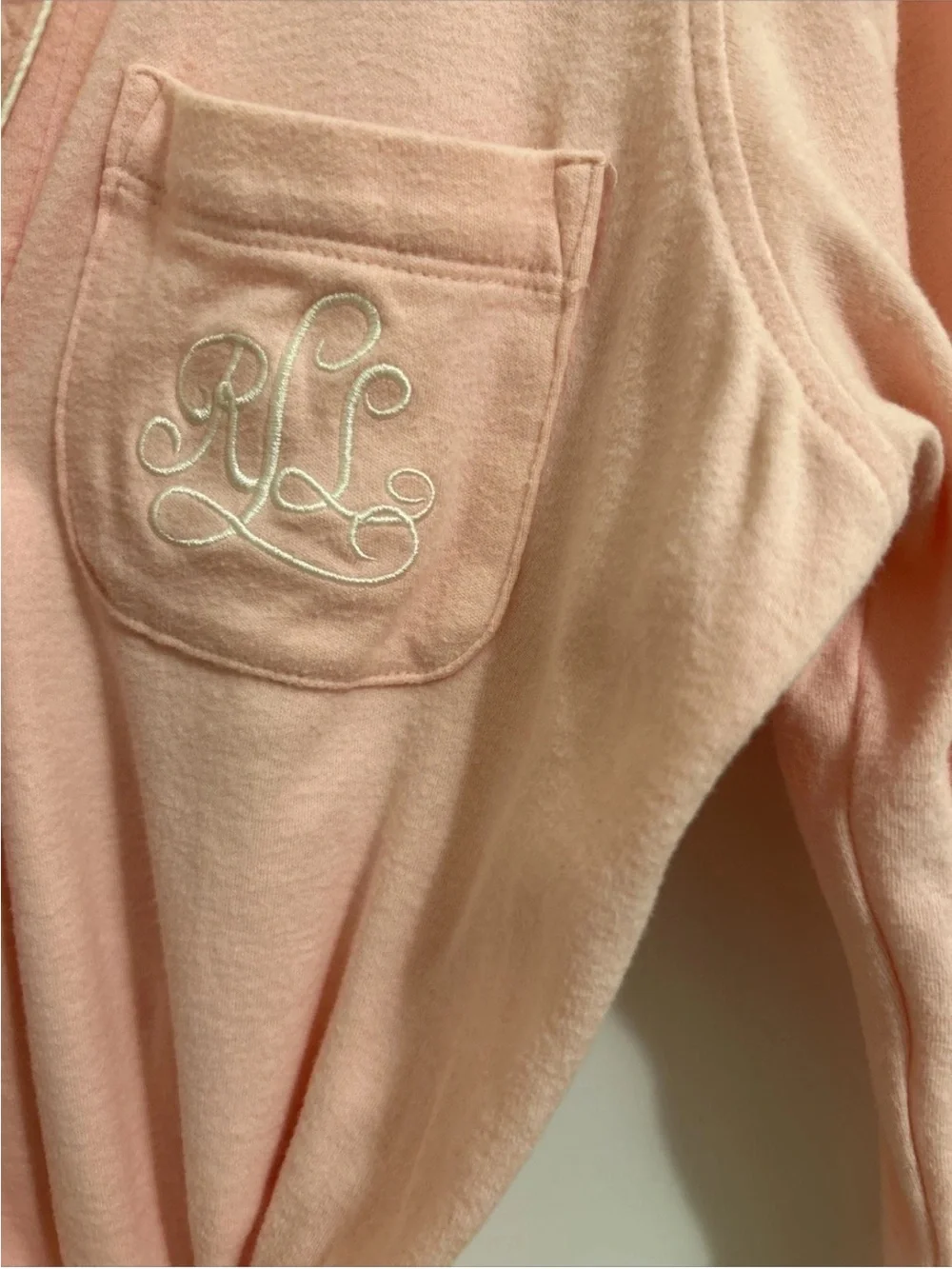 Lauren Ralph Lauren Women’s Pink Cotton Bath Robe Size Large